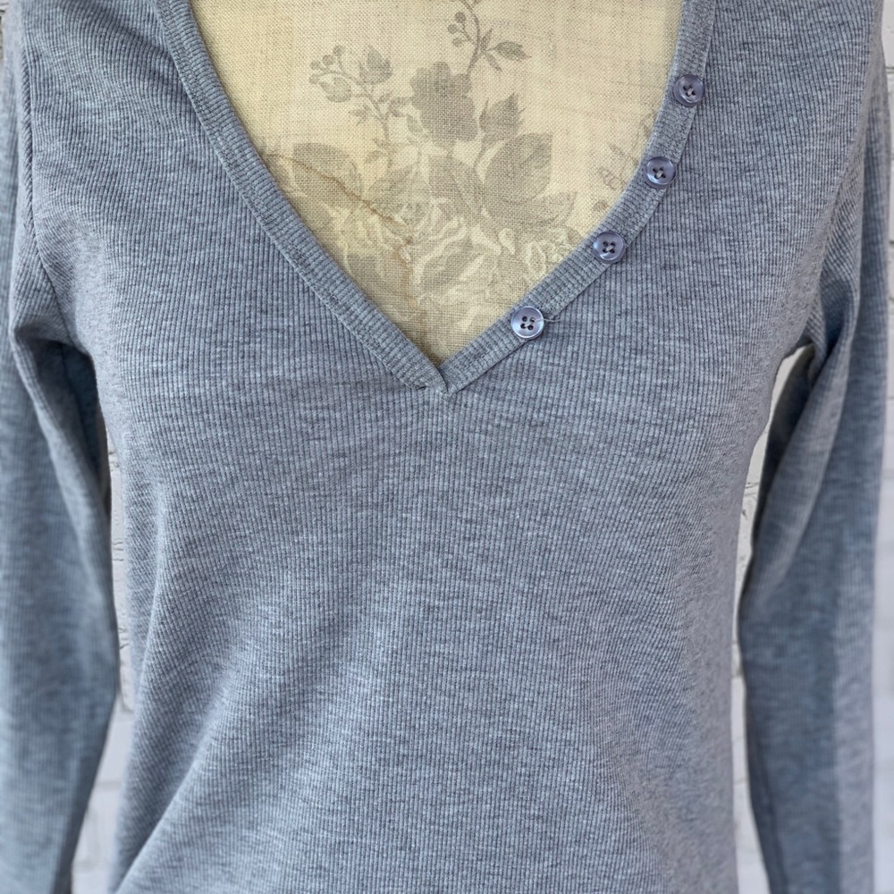 Grey v-neck